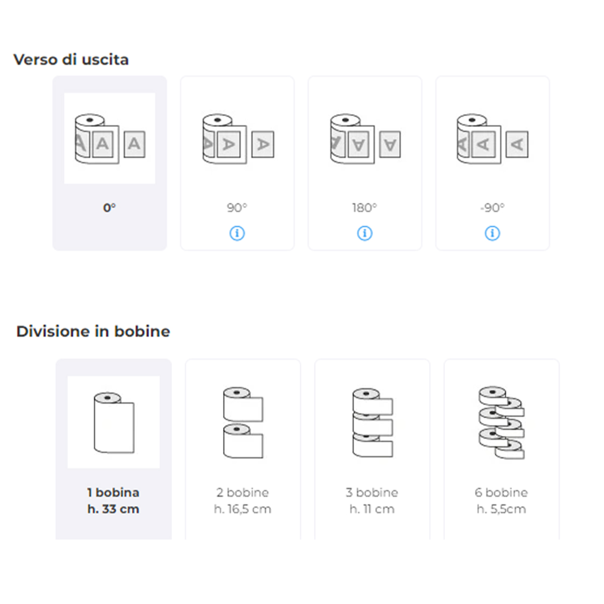Etichette adesive con grafica personalizzata per applicazioni automatiche